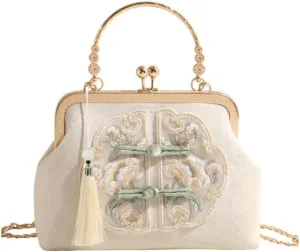 Tenna Teki Palace Retro Embroidered Women's Handbag - Elegant Small Evening Bag