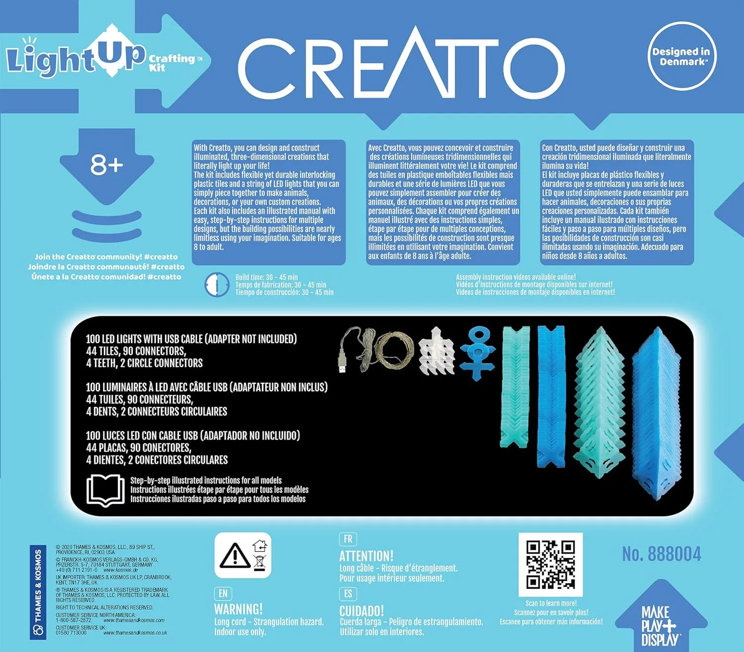 Thames & Kosmos Creatto: Shimmer Shark & Ocean Pals Light-Up Craft Puzzle from