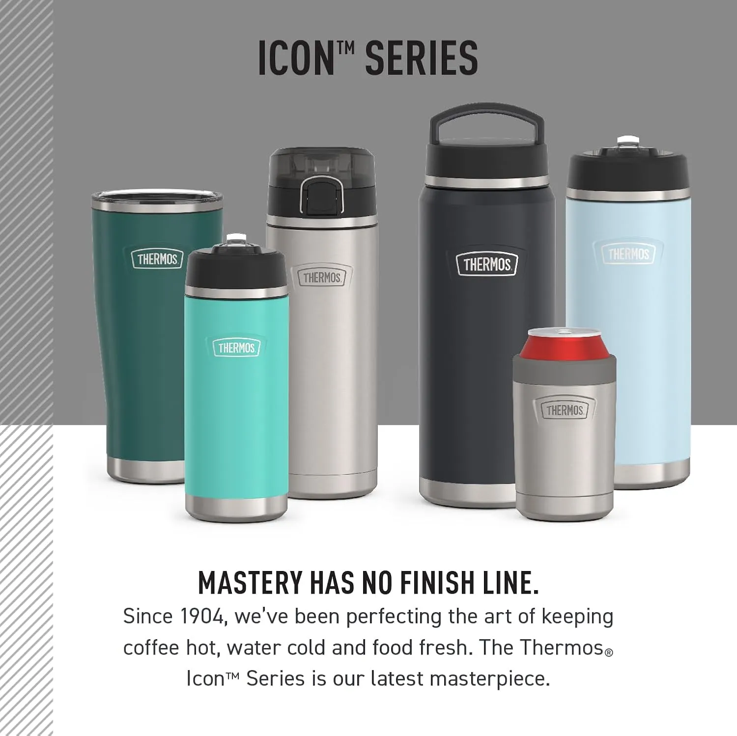 THERMOS ICON SERIES, Stainless Steel Tumbler, Glacier, 16 oz