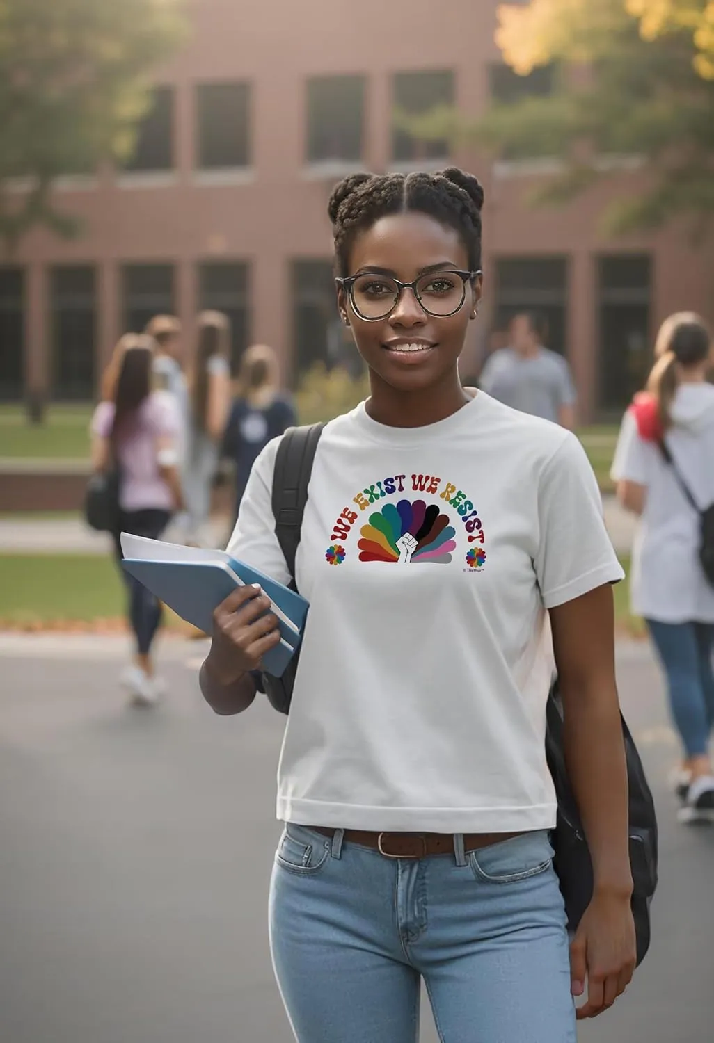 ThisWear We Exist We Resist Unisex Short Sleeve or Long Sleeve T-Shirt