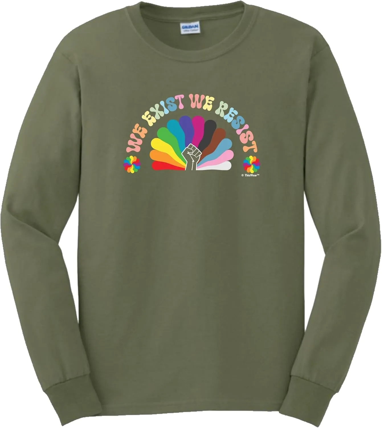 ThisWear We Exist We Resist Unisex Short Sleeve or Long Sleeve T-Shirt