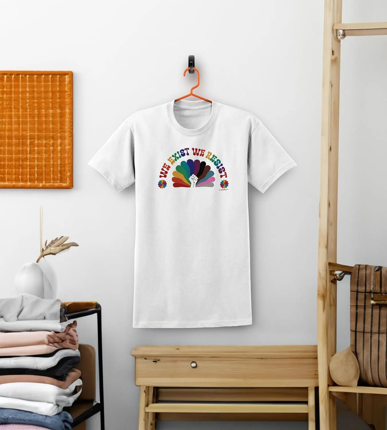 ThisWear We Exist We Resist Unisex Short Sleeve or Long Sleeve T-Shirt