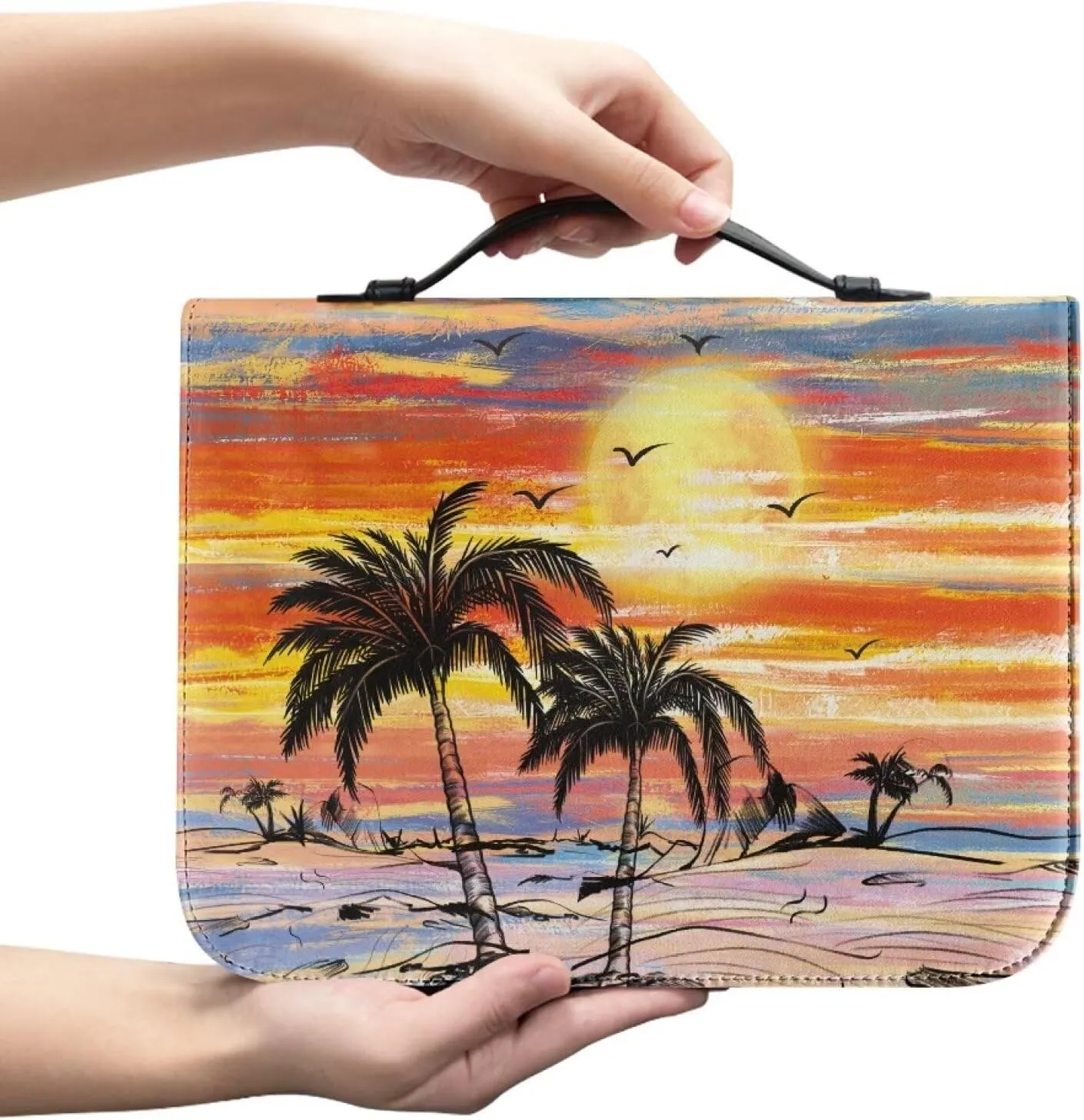 TODIYADDU Women Bible Cover Large Capacity Daily Bag Church Book Case Scripture Protector Holiday Gifts