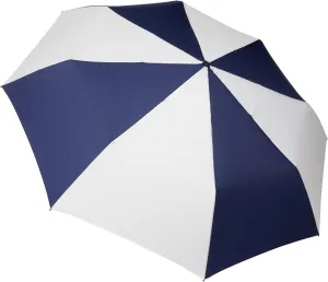 Totes Folding Golf Umbrella Water Repellant, Auto Open/Close, UV Sun Protection, 54-Inch, Navy/White