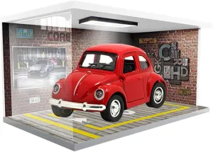 Toy Car Display Case Garage - Car Show Case, Garage Display Case | Parking Lot Display Stand with Lights, Garage Scene Model Display Stand, Exquisite Car Parking Garage Display for Living Room