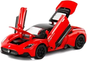 Toy Cars Model MC20 Alloy Collectible Pull Back Diecast Vehicles with Light&Sound (Red)