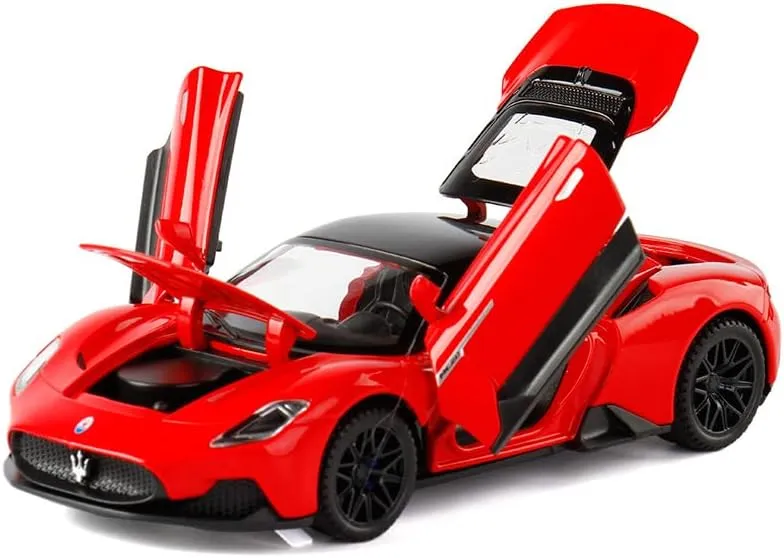 Toy Cars Model MC20 Alloy Collectible Pull Back Diecast Vehicles with Light&Sound (Red)