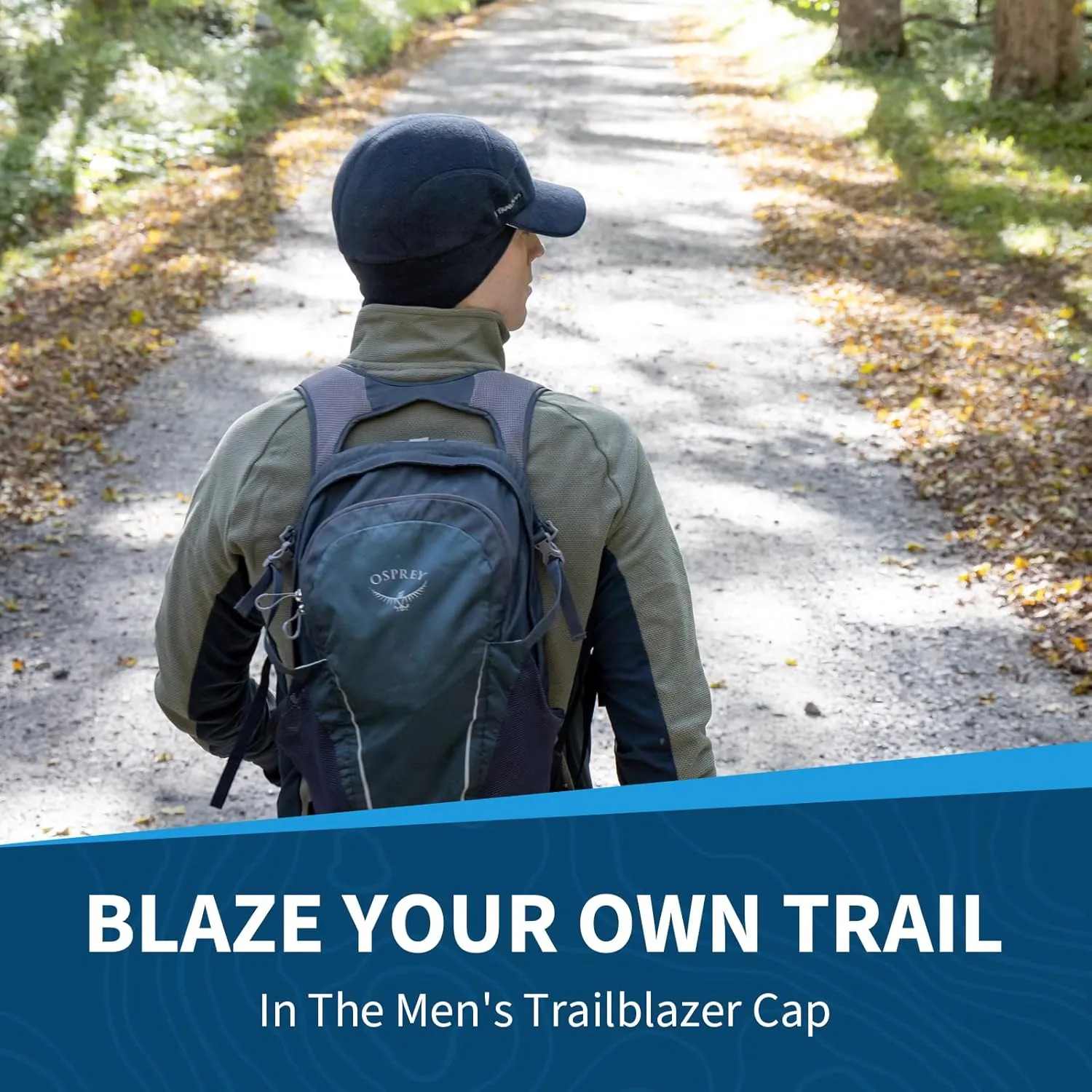 TrailHeads Men's Fleece Hat Baseball Cap - Drop Down Ear Warmer Flaps - Winter Caps for Men for Running, Golf, Hunting