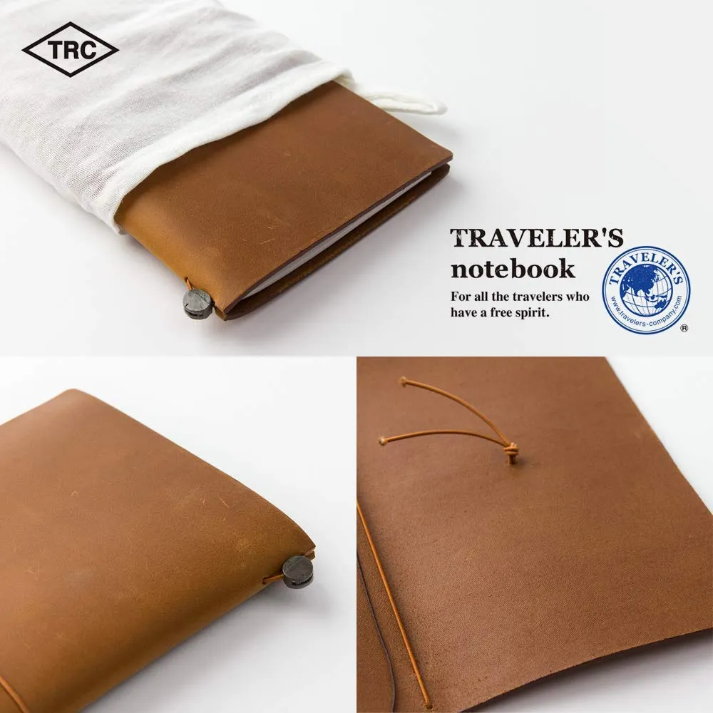 Traveler's Company Traveler's Notebook Starter Kit - Camel Leather - Regular Size