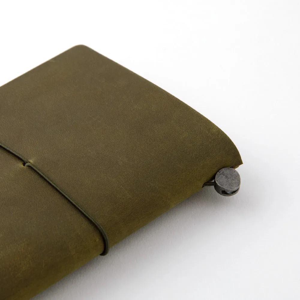 Traveler's Company Traveler's Notebook Starter Kit - Olive Leather - Passport Size