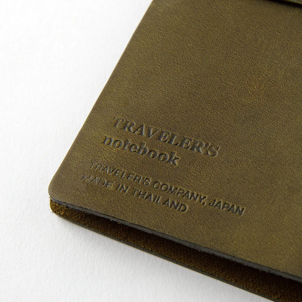 Traveler's Company Traveler's Notebook Starter Kit - Olive Leather - Passport Size
