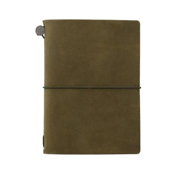 Traveler's Company Traveler's Notebook Starter Kit - Olive Leather - Passport Size