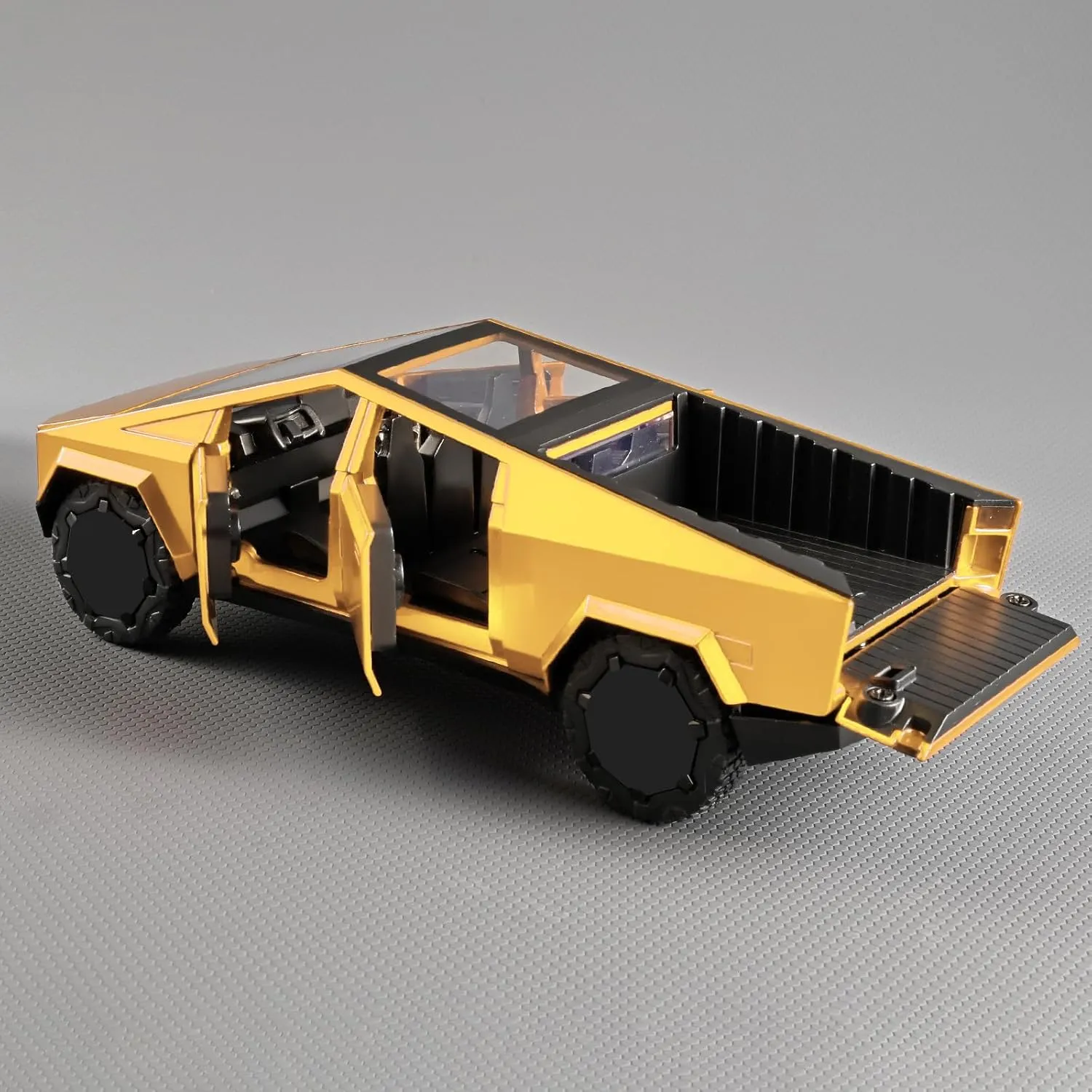 Trucks for Kids Toy Pickup Truck 1/32 Metal Toy Truck,Big Trucks for Toddlers 3-5,Die Cast Metal Model Truck,Pull Back Cars Toys with Light and Sound,Toy Trucks for Boys Age 4-7（Yellow）