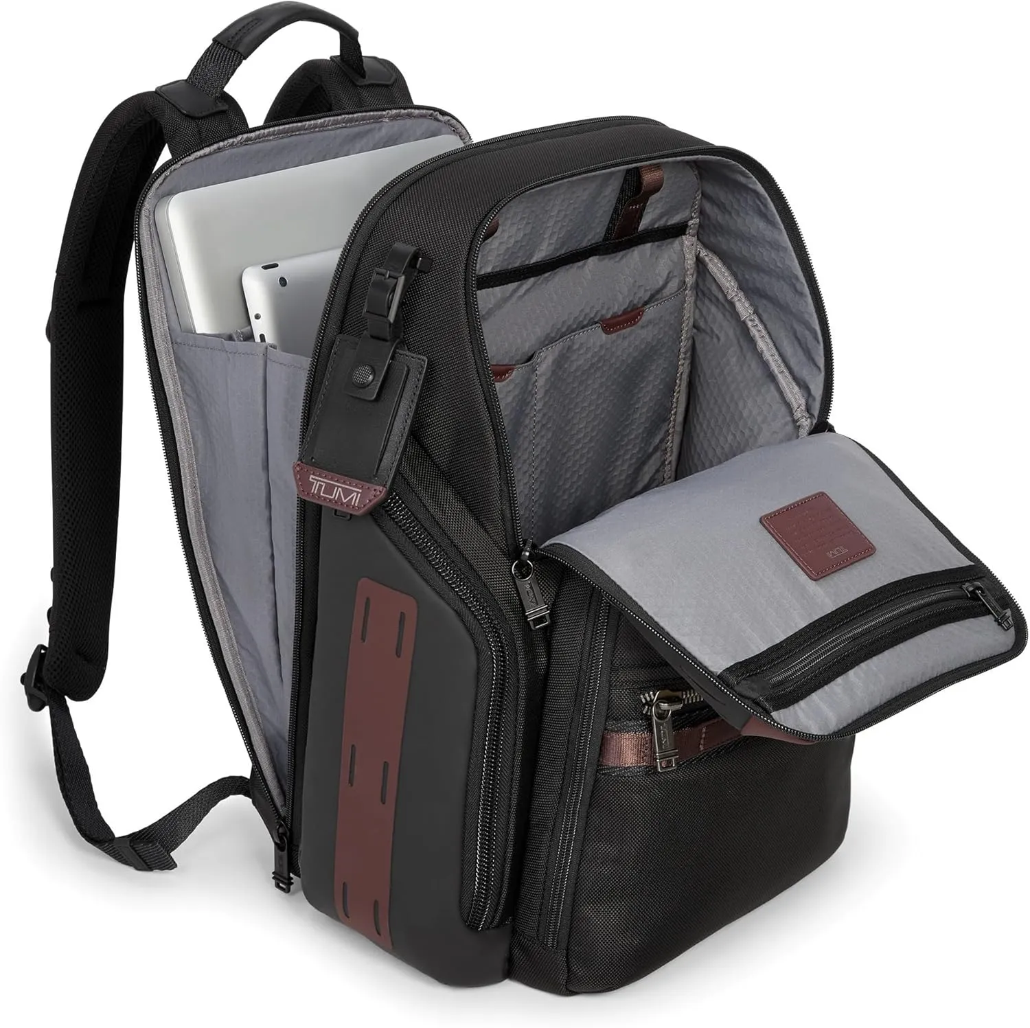 Tumi Men's Search Backpack, Oxblood, One Size