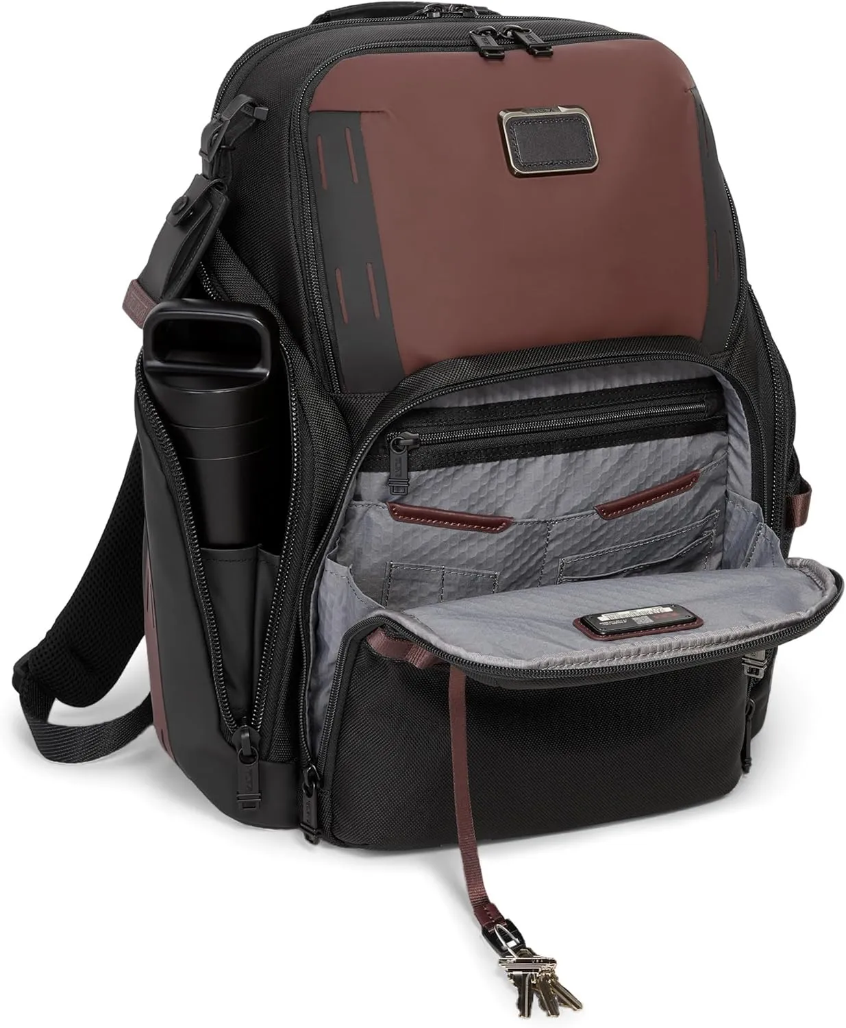 Tumi Men's Search Backpack, Oxblood, One Size
