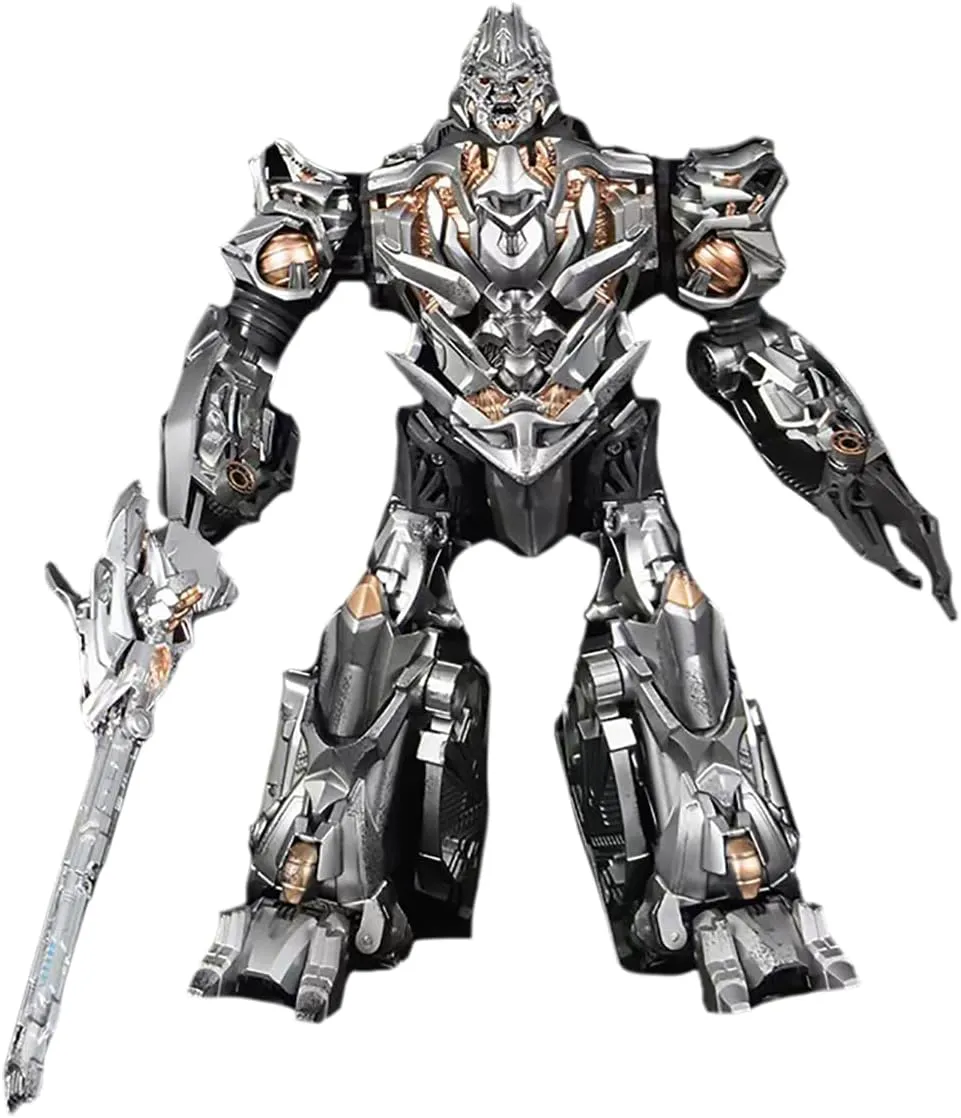 TW-1023 Movie 1 Painted Version SS54 V Level Alloy Deformation Robot Manual Assemble Car Robots 8.1 Inch Action Figure Gift Collectible Model Ornaments Statue, Multicolor（Megatron）
