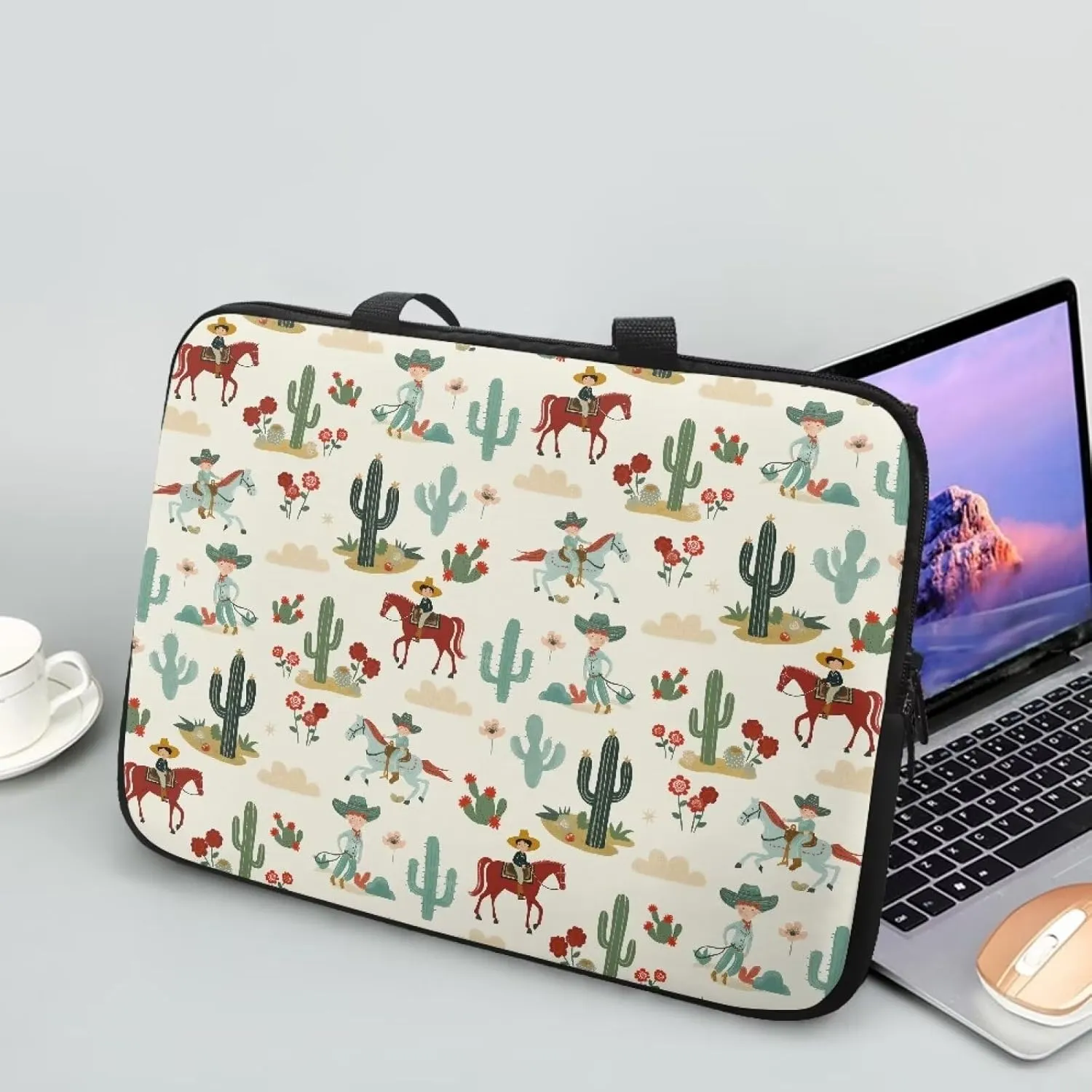 Uasibuni Laptop Sleeve Case with Handle for 14/15.6/ 17In Laptop,Laptop Case Cover Cute Laptop Bag for Women Men