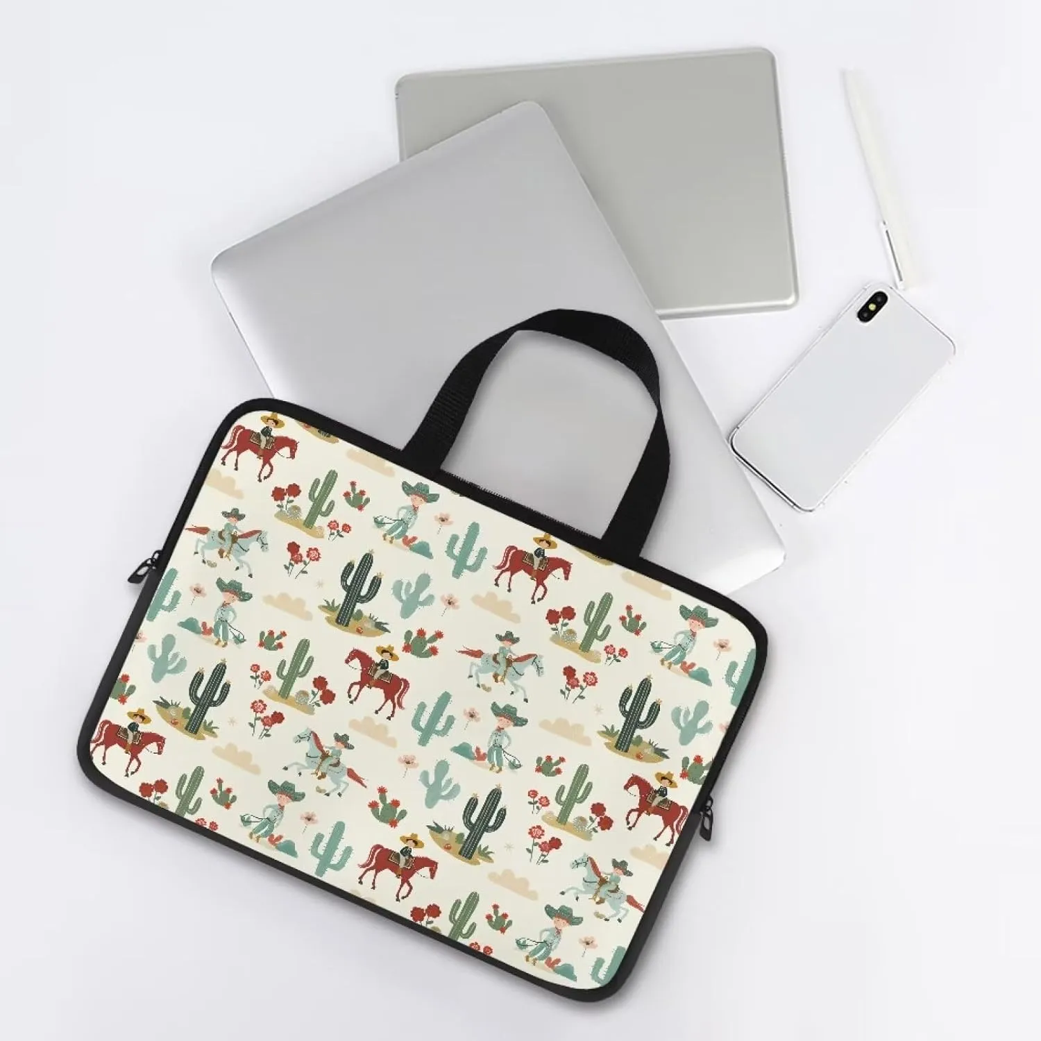 Uasibuni Laptop Sleeve Case with Handle for 14/15.6/ 17In Laptop,Laptop Case Cover Cute Laptop Bag for Women Men