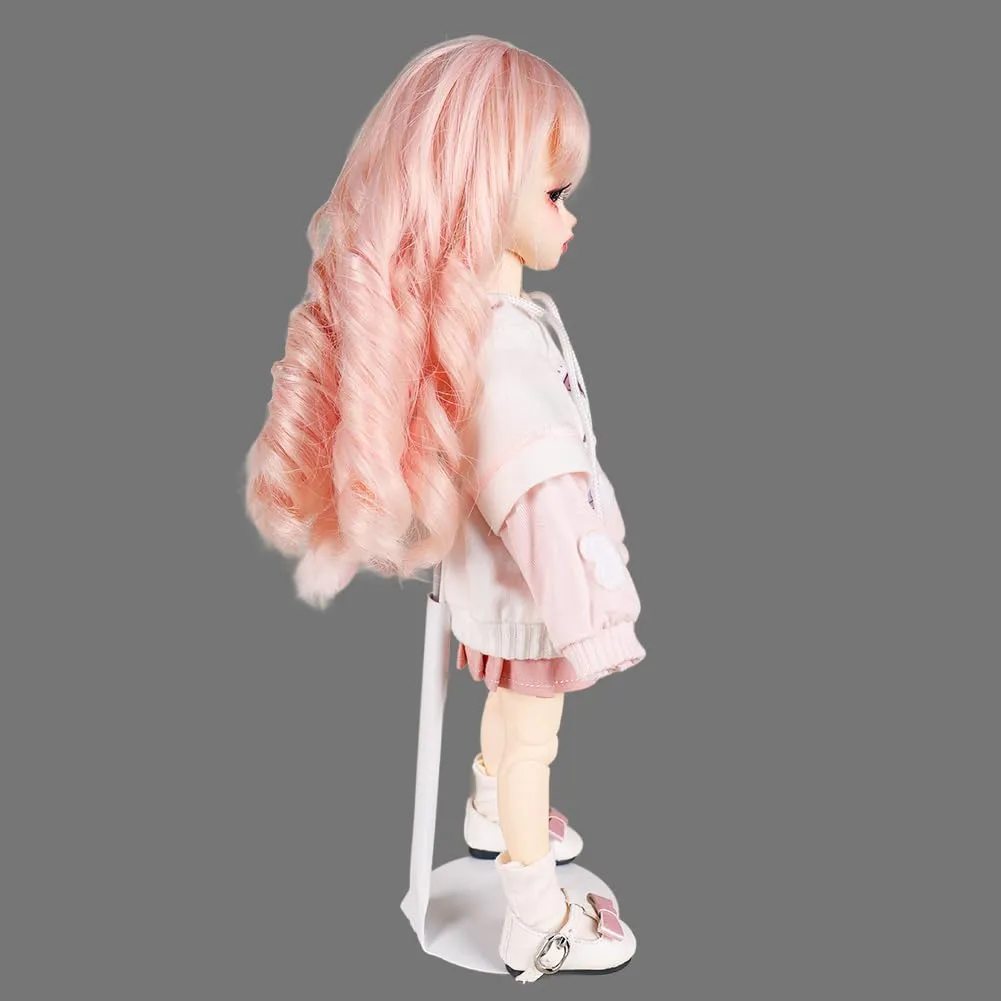 UCanaan 10 pcs Doll Stand - Action Figure Stands with Expandable Waist Wire for 8"-14" Dolls Doll Stands for 8 to 12inch Dolls Suitable for 1/6 Dolls Accessories，Action Figure Stand (White, 10)