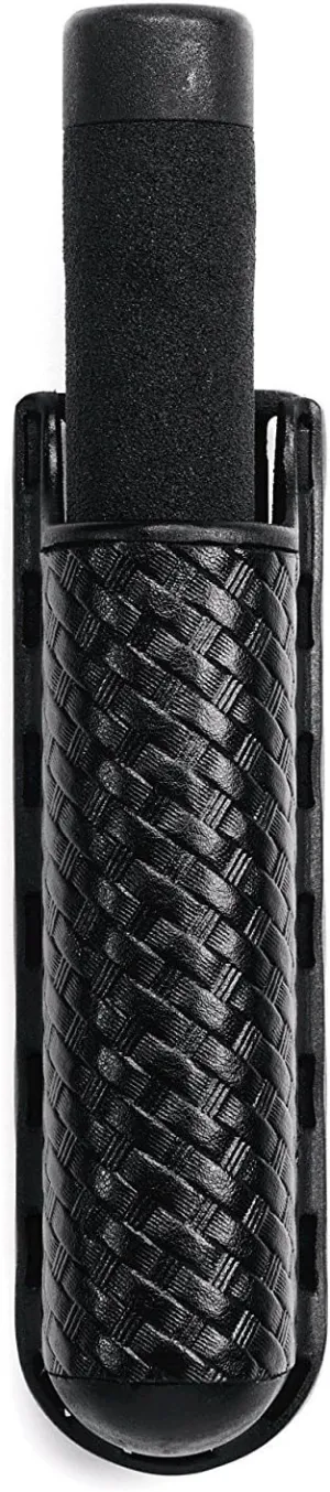 Uncle Mike's ASP Baton Holder - Mirage Basketweave ASP Baton Mirage BW Black Holder Injection Molded, Card 74842, 21/26"