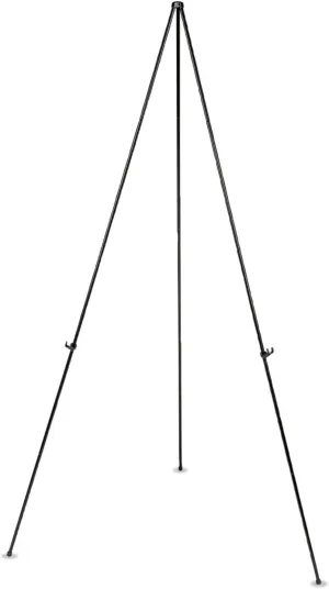 Universal 43029 Instant Setup Foldaway Easel, Adjusts 15-Inch to 61-Inch High, Steel, Black