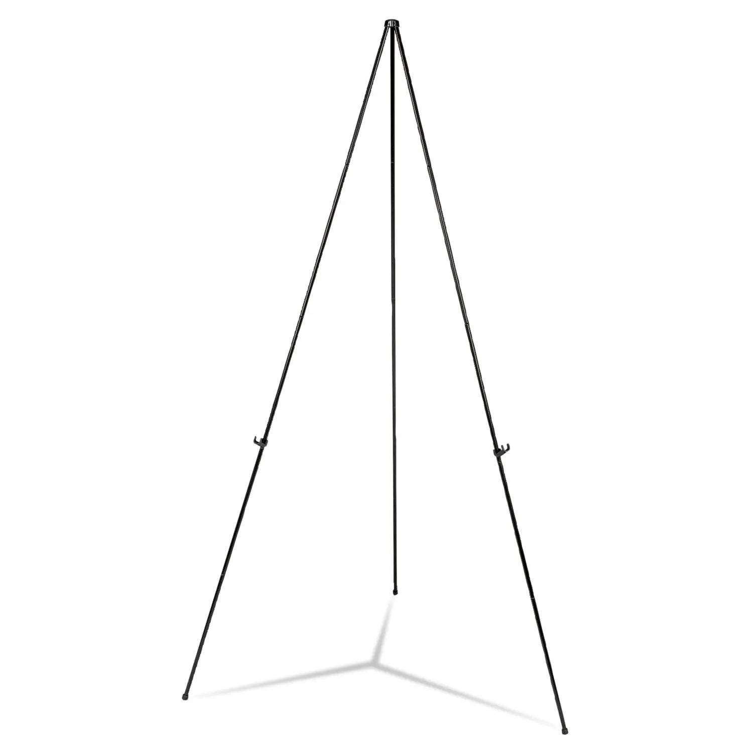 Universal® Heavy-Duty Instant Setup Foldaway Easel, Adjusts 25" to 63" High, Aluminum, Black