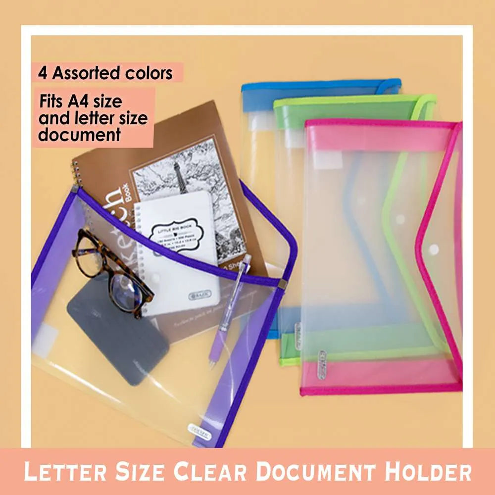 V-Flap Clear A4/Letter Size Document Holder