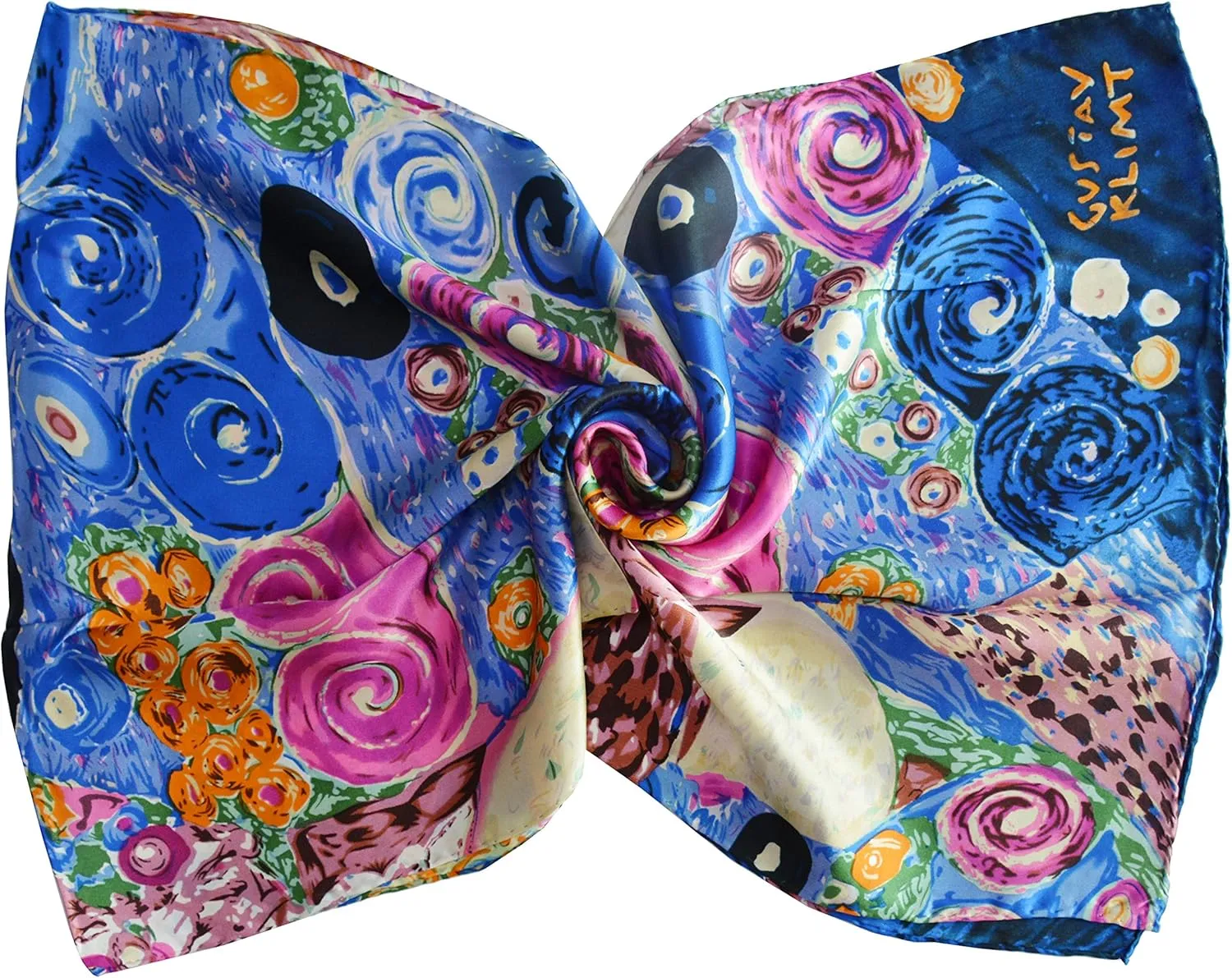Van Gogh and Claude Monets Paintings, Fashion Silk Scarf Premium Shawl Wrap Art (Van Gogh - Starry Night)