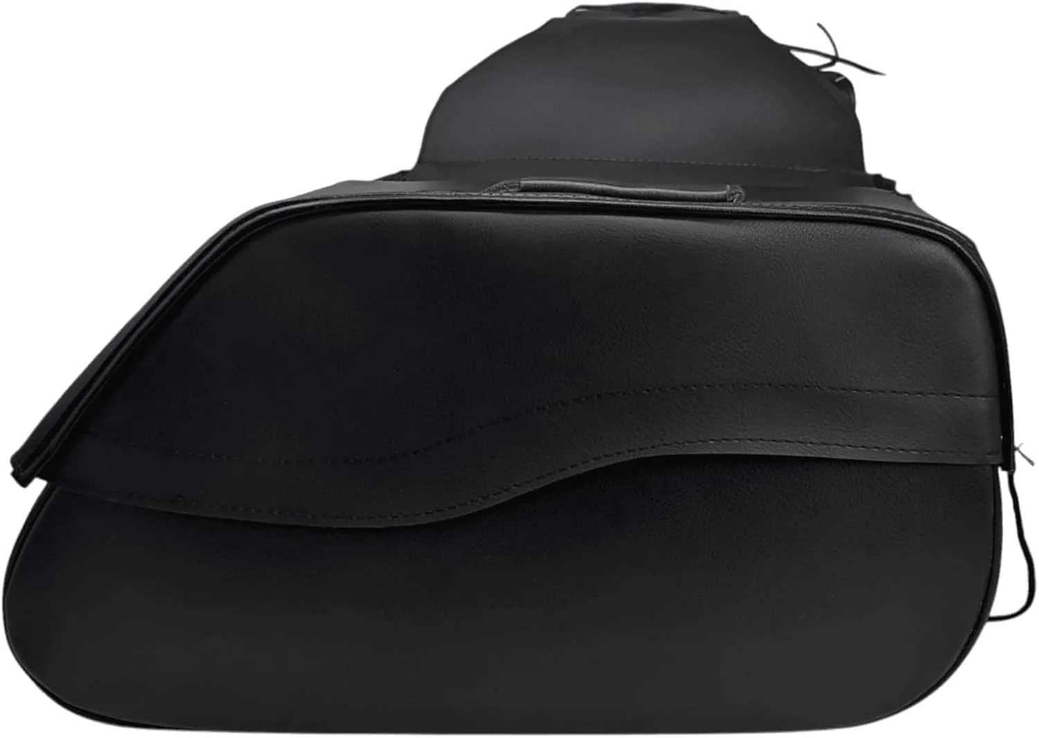 Vance Leather Nomad Plain Motorcycle Saddlebags 30L Durable PVC Water-Resistant, Compatible with Sportster Dyna Softail Touring Models Vstar Shadow Wide Glide (Nomad, Plain)