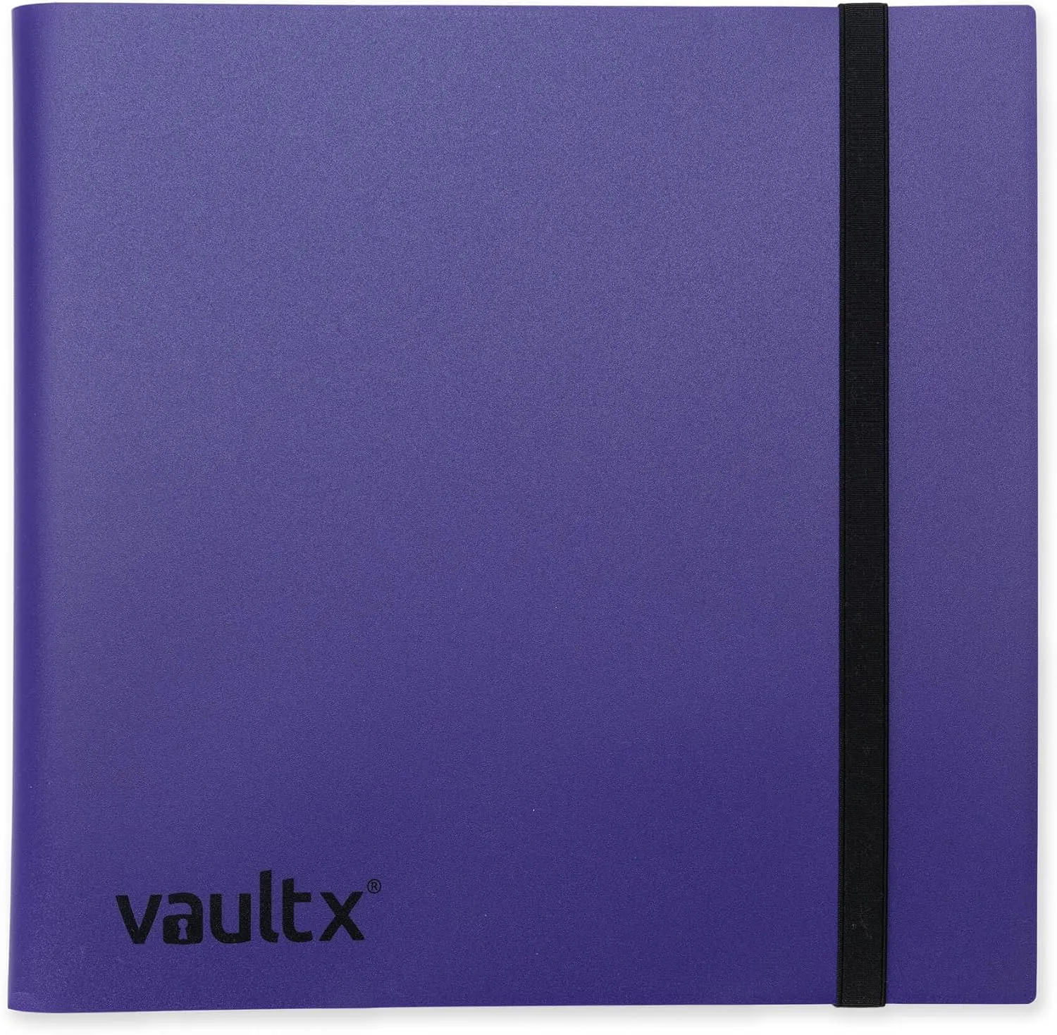 Vault X 12 Pocket Trading Card Strap Binder, 480 cards, Standard, 20 Side-Loading Pages, Folder for Collectible Card Games, Sports, TCG (Purple)
