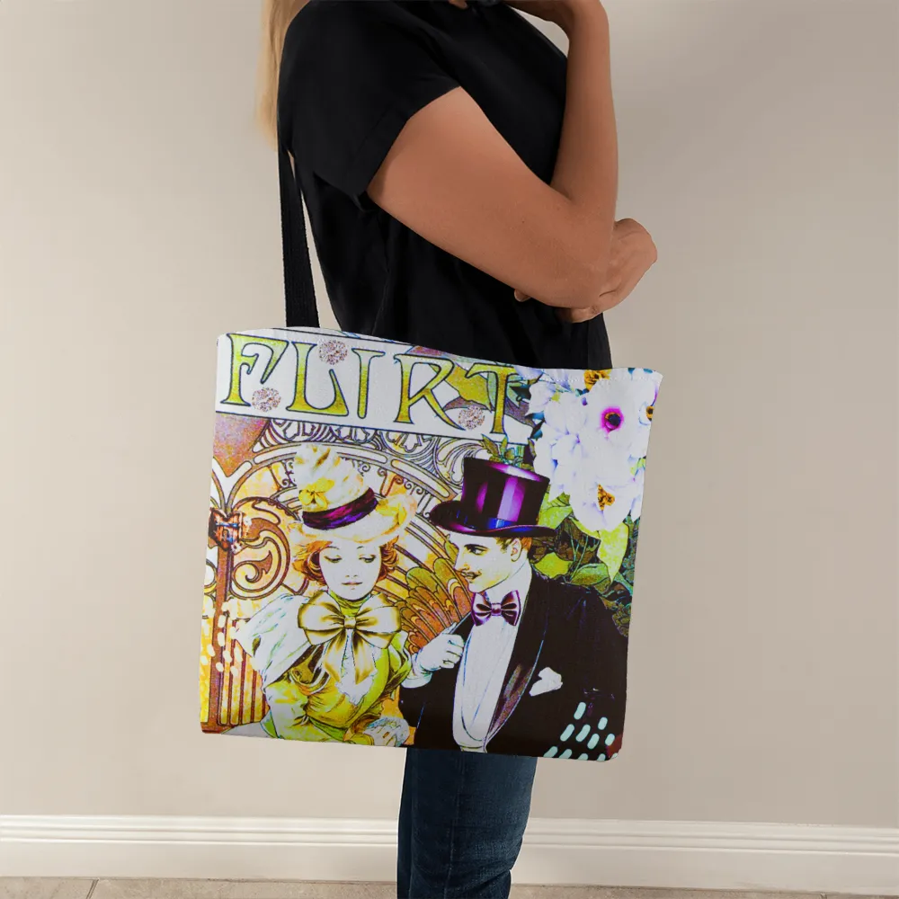 Vintage Couple Flirting Classic Tote Bag