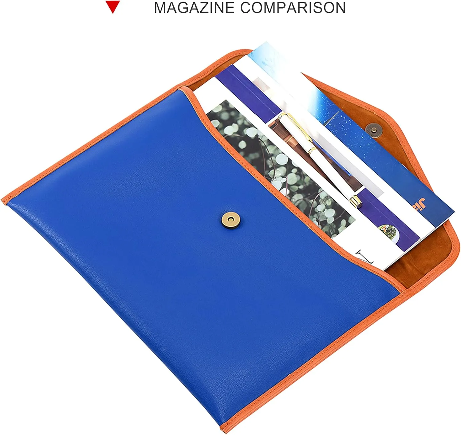 Vintage Pu Leather Clutch A4 Envelope File Bag