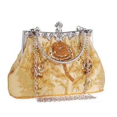 Vintage Silk Embroidered Bag