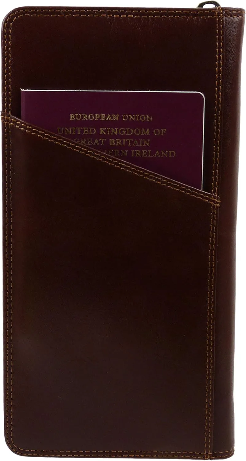 Visconti. Men's Visconti Leather Travel Wallet Onesize Black