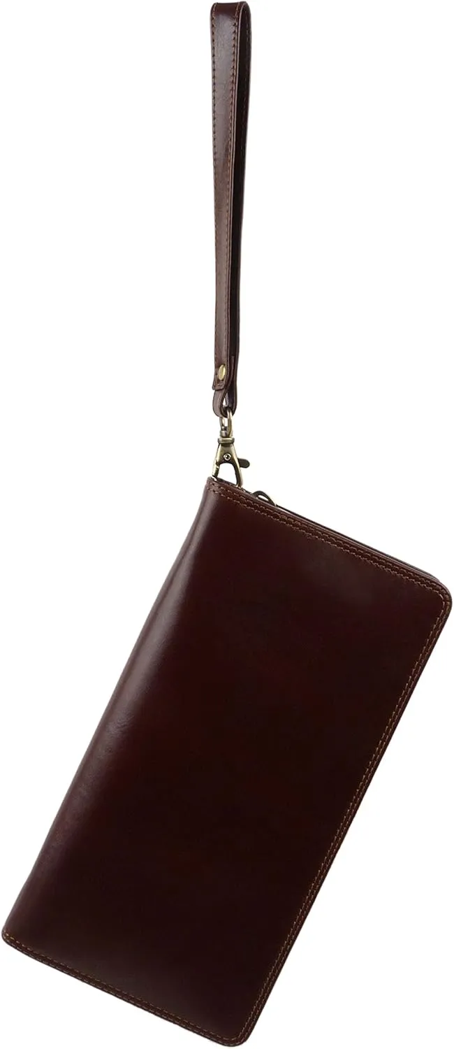 Visconti. Men's Visconti Leather Travel Wallet Onesize Black