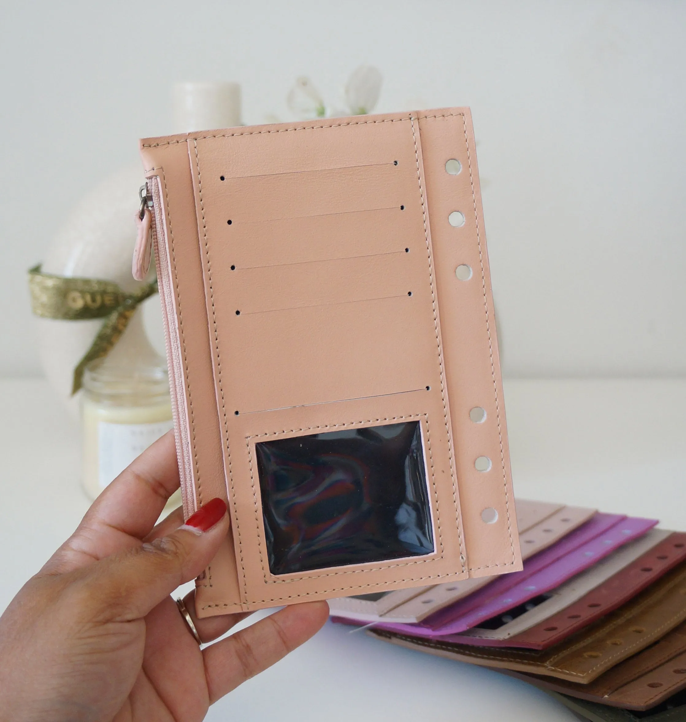 Wallet leather Fly leaf