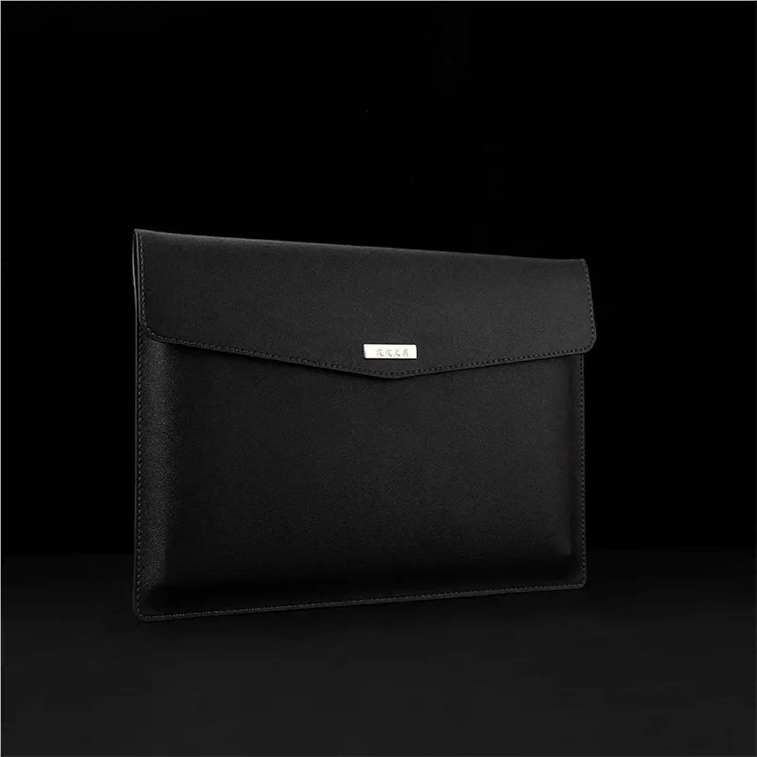 Waterproof Document Pouch for Storage 2pc Waterproof Leather A4 Business Briefcase File Folder Document Paper Organizer Storage Bag School Office Stationery(Sky Blue)