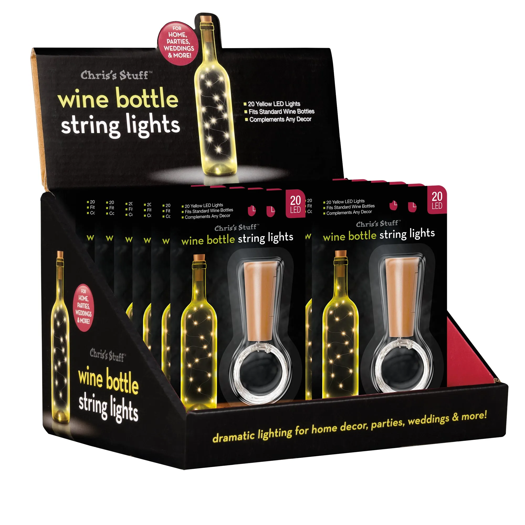 Wine Bottle Lights Display *AVAILABLE TO WHOLESALE CUSTOMERS ONLY*