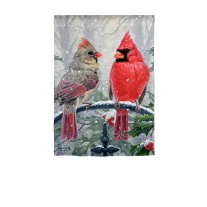 Winter Peace Garden Suede Flag