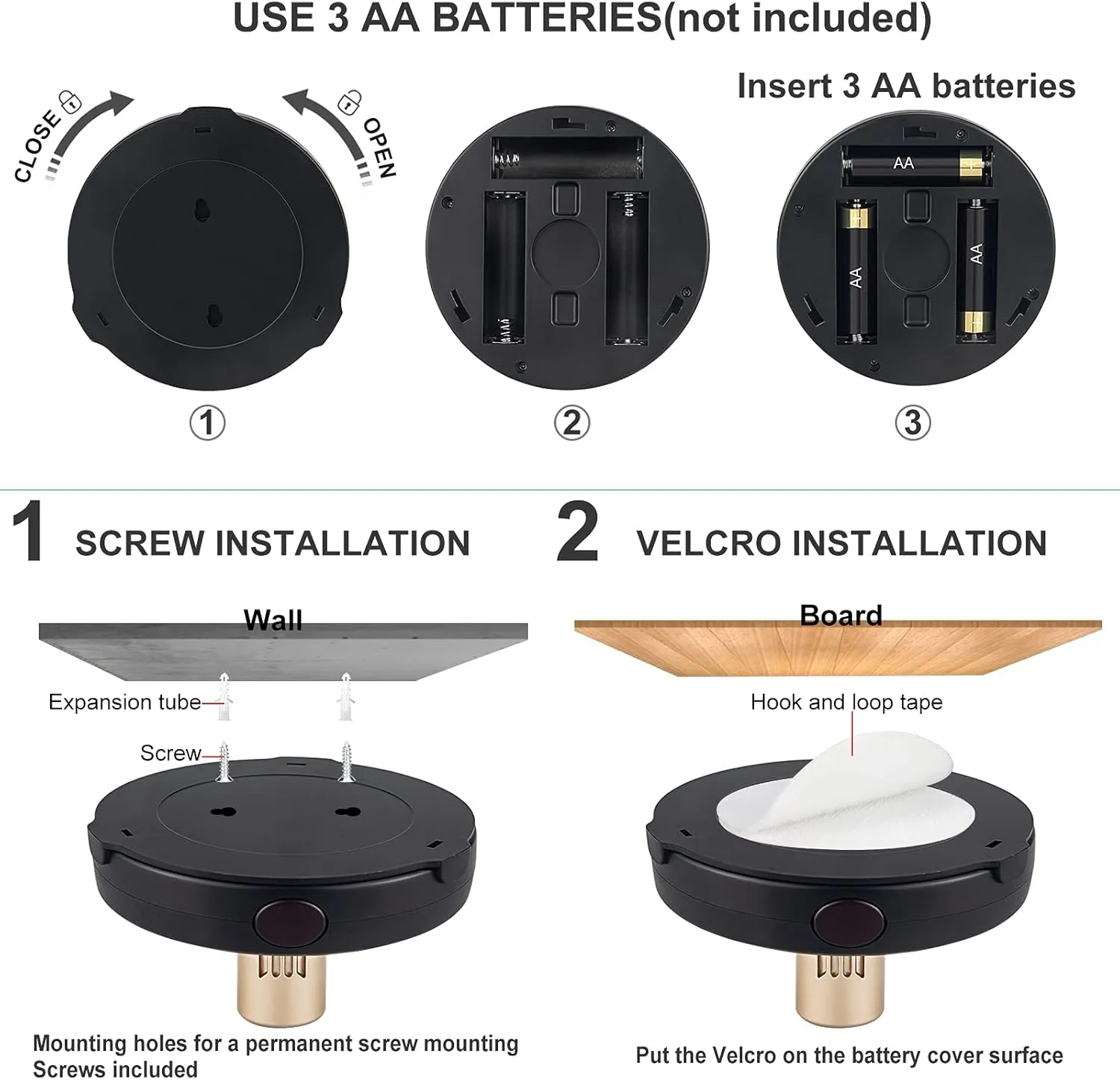 Wireless LED Spotlight, Battery Powered Picture Lights, Uplighting Indoor, Puck Lights with Remote, Stick Spot Light for Wall Art Display Dartboard Painting Artwork Accent Closet-Gold