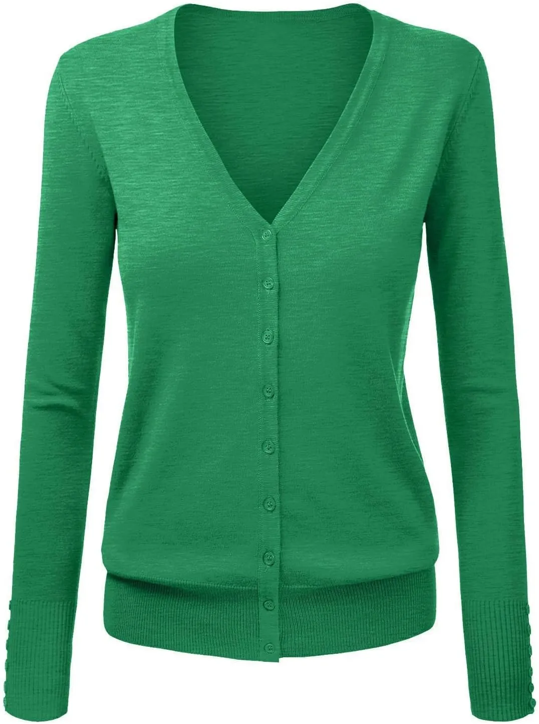 Women Cardigan 3/4 Sleeves Open Front Autumn and Winter Models of Classic Versatile Basic Women's Long Sleeve