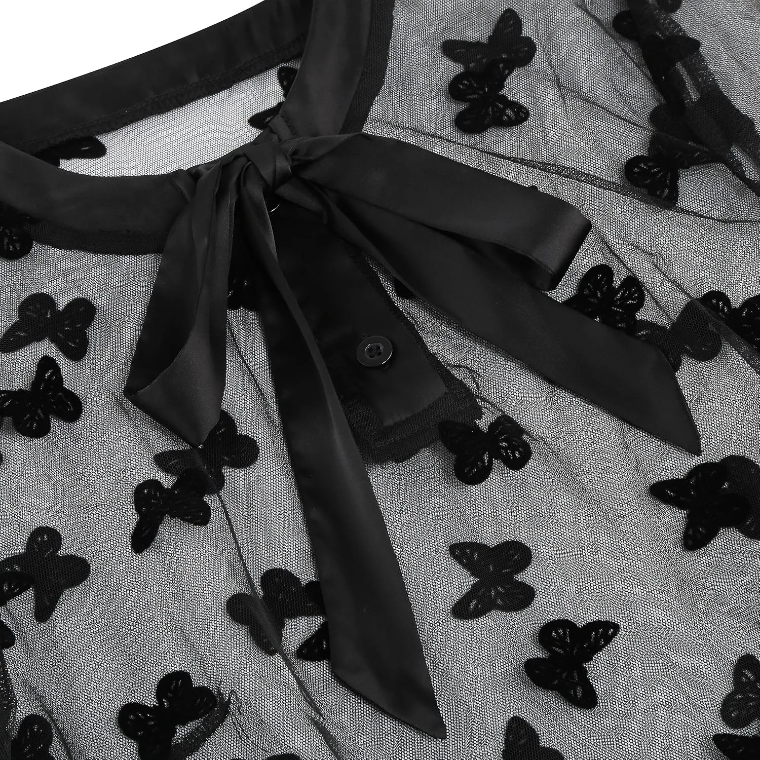 Women Mesh Floral Embroidery Vintage Cocktail Swing Dress Illusion 50s Goth Flared A line Casual Wedding Prom Evening Dress