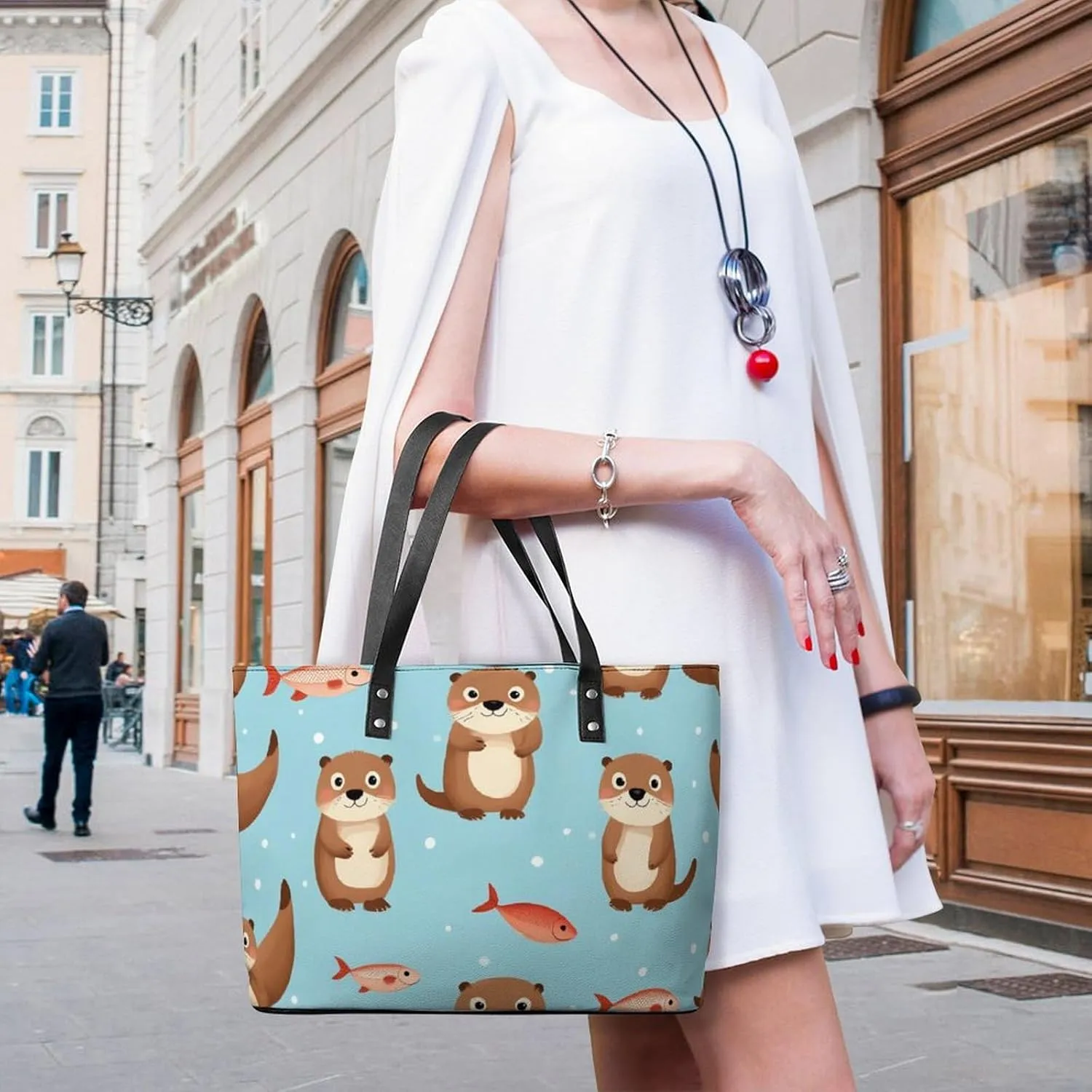 Women's Elegant Leather Shoulder Bag Casual Chic Handbag For Daily Use