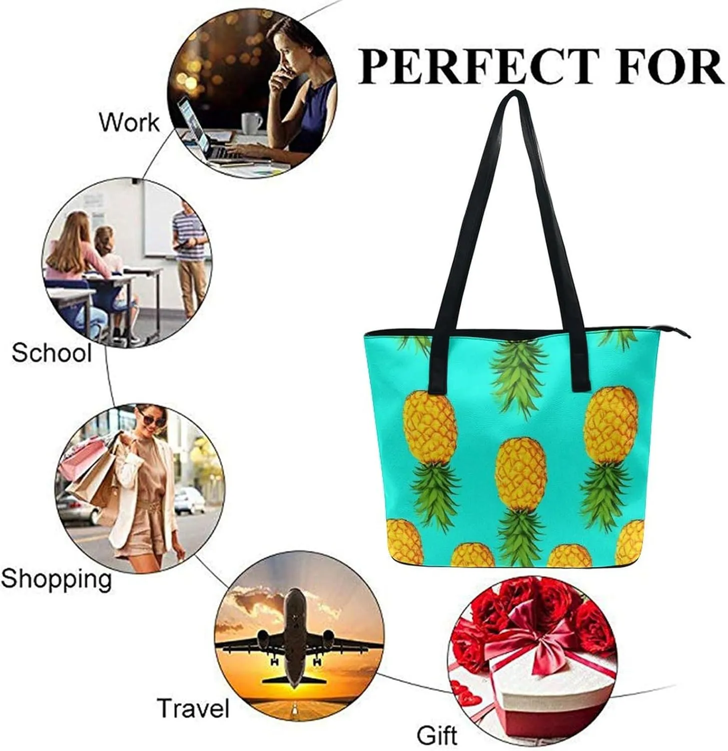 Women's Elegant Leather Shoulder Bag Casual Chic Handbag For Daily Use