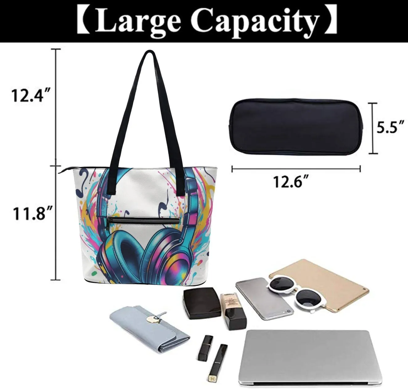 Women's Fashion Travel Shoulder Bag, Handbags Purse for Women, PU Leather Shoulder Bag for Travel Shopping