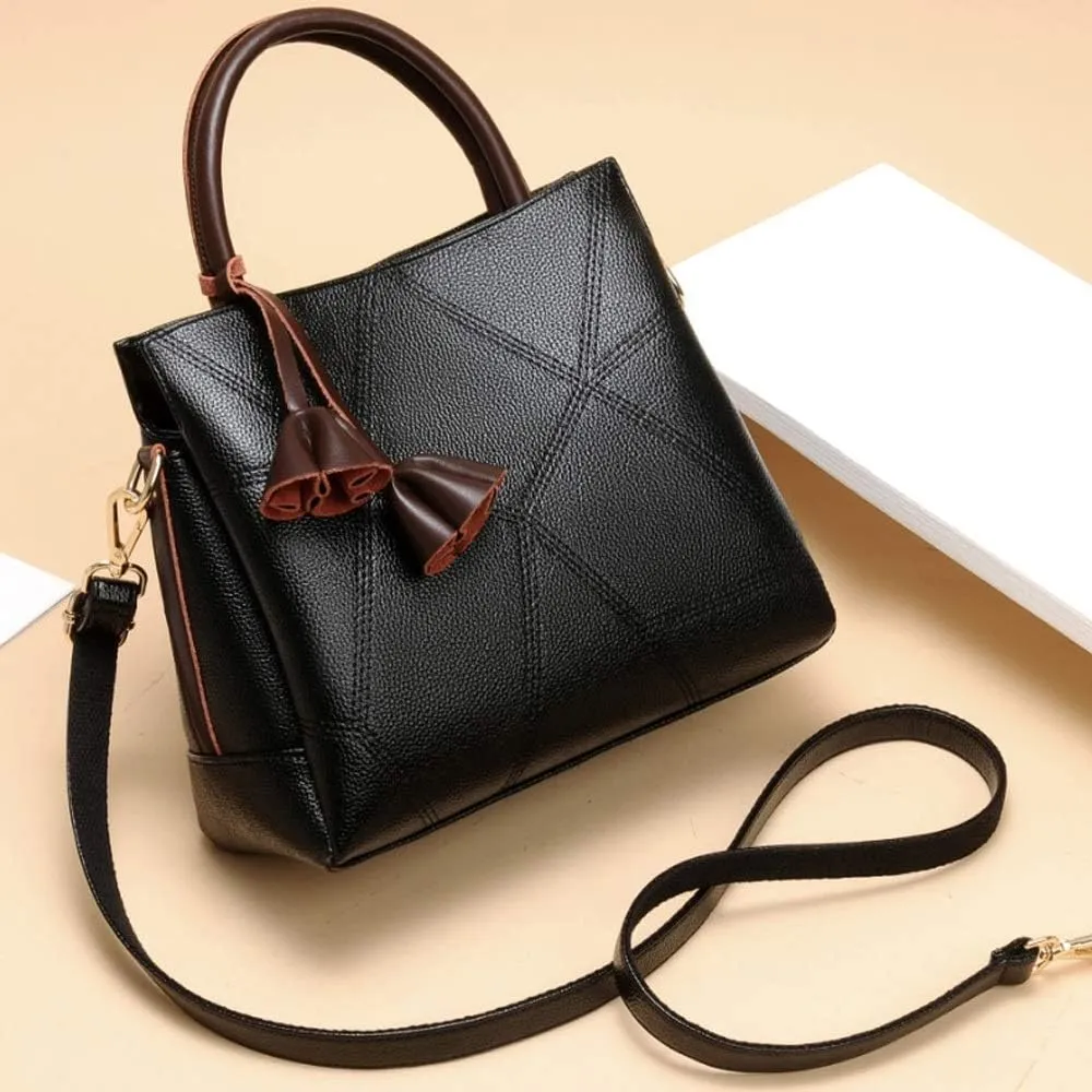 Women's Handbags Ladies Handbag, Mom Handbag, Messenger Bag, New Bag, Middle-Aged Female Bag, Fashion Shoulder Bag, Large-Capacity Mother-in-Law Bag(Rojo)