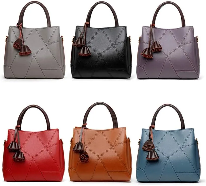 Women's Handbags Ladies Handbag, Mom Handbag, Messenger Bag, New Bag, Middle-Aged Female Bag, Fashion Shoulder Bag, Large-Capacity Mother-in-Law Bag(Rojo)