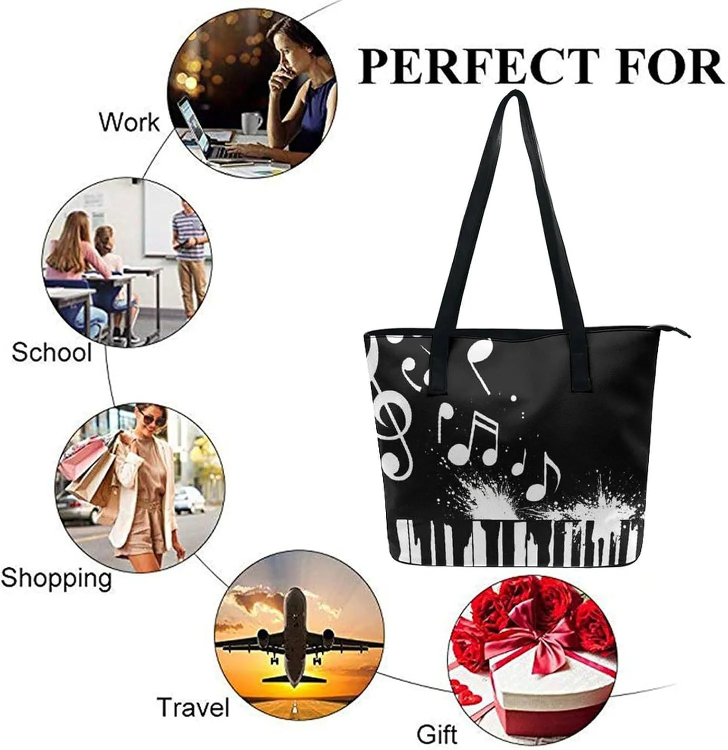 Women's Large Capacity Travel Tote Bag Waterproof Durable Shopping Handbag