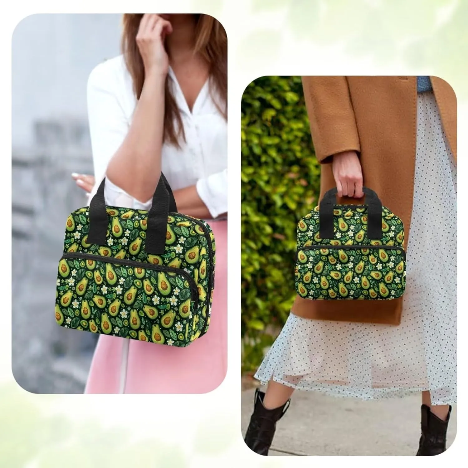 Womens Mens Bible Cover Inspirational Bible Carrying Case with Handle Zipper Church Organizer Bag for School