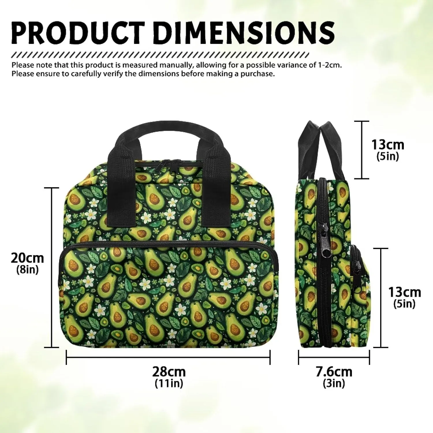 Womens Mens Bible Cover Inspirational Bible Carrying Case with Handle Zipper Church Organizer Bag for School